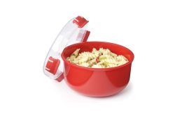 sistema Mikrowellenbehälter Rund mit Ventil 915 ml rot