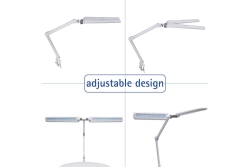 MAUL LED Arbeitsplatzleuchte Craft Duo dimmbar weiß