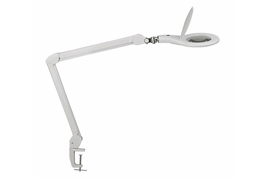 MAUL LED Lupenleuchte Makro mit Klemmfuß weiß