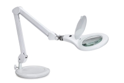 MAUL LED Lupenleuchte Makro mit Standfuß weiß