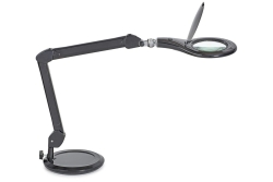 MAUL LED Lupenleuchte Makro mit Standfuß schwarz