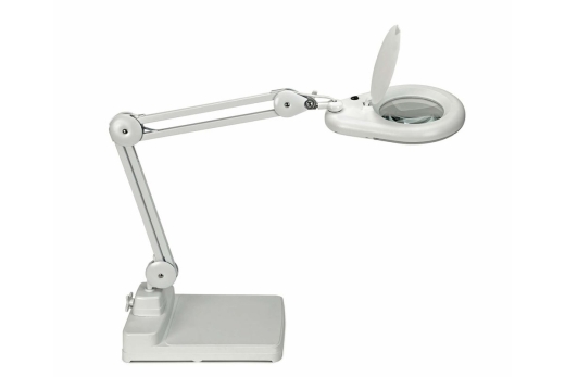 MAUL LED Lupenleuchte Viso mit Standfuß weiß