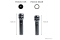 MAUL LED Taschenlampe Kronos S 14cm 3W, bis zu 196m