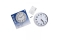MAUL Wanduhr Step weiß/silber Kunststoff 30cm inkl. Batterie