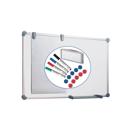 MAUL Whiteboard MAULpro 90x60cm komplett Set