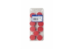 MAUL Industriemagnet rund 29mm 10 Stück rot