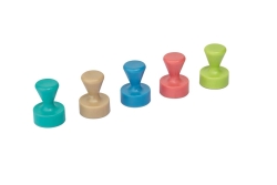 MAUL Neodym-Kegelmagnete 12mm 10 Stück div. Farben