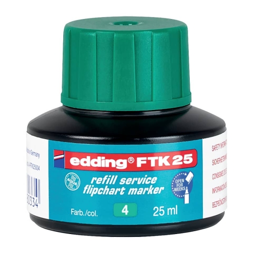 FTK 25 Nachfülltusche - für Flipchartmarker, 25 ml, grün
