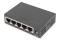 DIGITUS Switch 5-Port Gigabit Unmanaged Metallgehäuse schw
