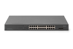 DIGITUS Switch 24-Port Gigabit Unmanaged schwarz