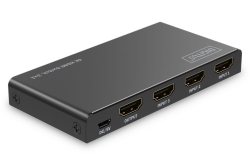 DIGITUS HDMI Switch, 4x1 4K/60Hz HDCP 2.3