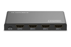 DIGITUS HDMI Switch, 4x1 4K/60Hz HDCP 2.3