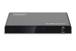 DIGITUS HDMI Switch, 3x1 8K/60Hz HDR, HDCP 2.3