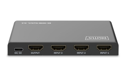 DIGITUS HDMI Switch, 3x1 8K/60Hz HDR, HDCP 2.3