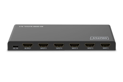 DIGITUS HDMI Switch, 5x1 8K/60Hz HDR, HDCP 2.3
