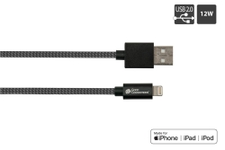 Good Connections USB2.0 Kabel A-Lightning MFI schw. 0,5m