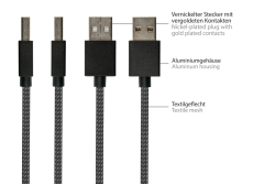 Good Connections USB2.0 Kabel A-Lightning MFI schw. 0,5m