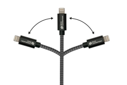 Good Connections USB2.0 Kabel A-Lightning MFI schw. 0,5m