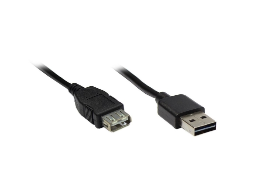 Good Connections USB2.0 Verlängerung A-St.-A-Bu. schw. 2m