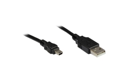 Good Connections USB2.0 Kabel A-Mini B5pol. schw. 0,3m