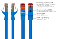 Good Connections Cat.6 Patchkabel S/FTP blau 1m