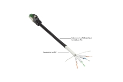 Good Connections Cat.6A Patchkabel Outdoor HF schwarz 40m