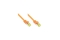 Good Connections Patchkabel m. Cat.7 Rohkabel orange 0,5m