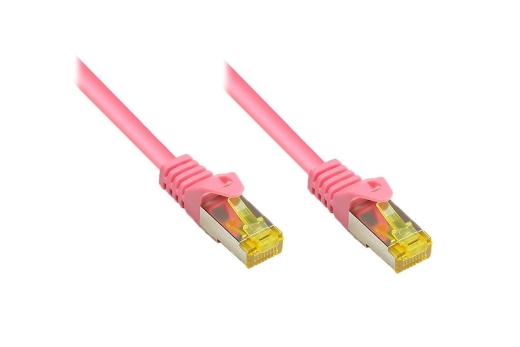 Good Connections Patchkabel m. Cat.7 Rohk. magenta 1,5m