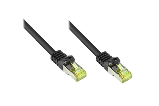 Good Connections Patchkabel m. Cat.7 Rohk. schwarz 3m