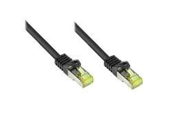 Good Connections Patchkabel m. Cat.7 Rohk. schwarz 15m