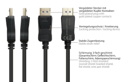 Good Connections Kabel DP2.0 4K @240Hz/8K @60Hz schwarz 2m