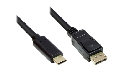 Good Connections Adapterkabel USB-C an DP1.2 schwarz 5m
