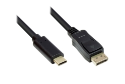 Good Connections Adapterkabel USB-C an DP1.2 schwarz 5m