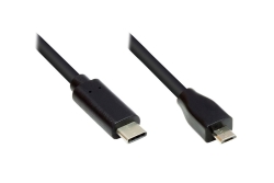 Good Connections USB2.0 Kabel Micro B-C schw. 1m