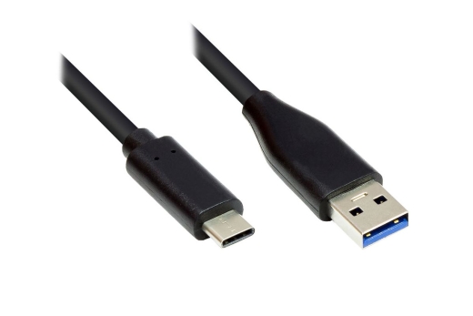 Good Connections USB3.0 Kabel A-USB-C schwarz 0,5m