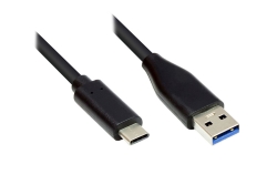 Good Connections USB3.0 Kabel A-USB-C schwarz 0,5m