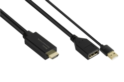 Good Connections Adapter HDMI2.0b-St.-DP1.2-Bu. 0,3m