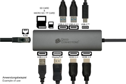 Good Connections USB-C-Hub (10-Port) anthrazit