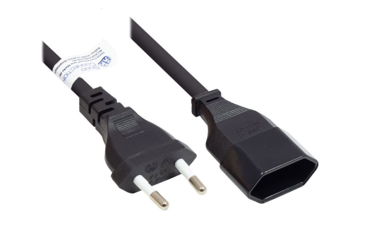 Good Connections Euro-Verlängerung Typ C schwarz 0,2m