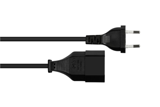 Good Connections Euro-Verlängerung schwarz 1m