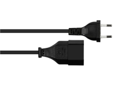 Good Connections Euro-Verlängerung schwarz 1m
