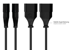 Good Connections Euro-Verlängerung schwarz 1m