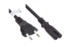 Good Connections Euro-Netzkabel an C7/Euro 8 Bu. schw. 1,5m