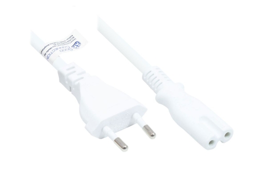 Good Connections Euro-Netzkabel an C7/Euro 8 Bu. weiß 7,5m