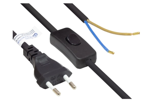 Good Connections Euro-Netzkabel an open end schw. 1,5m