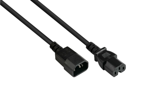 Good Connections Kaltgeräte-Warmgeräte C14 an C15 schw. 5m