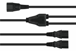 kabelmeister Y-Kaltgeräteverlängerung C14-...