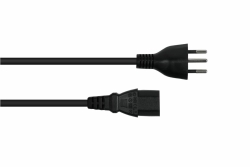 kabelmeister Netzkabel Schweiz Typ J SEV1011 an C13 schw 1,8