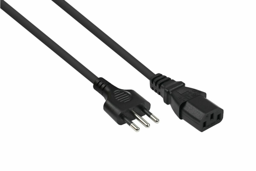 kabelmeister Netzkabel Italien Typ I an C13 schwarz 1,8m