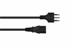 kabelmeister Netzkabel Italien Typ I an C13 schwarz 1,8m